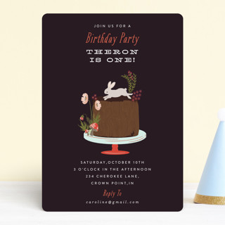 Autumn Celebration Children's Birthday Party Invitations