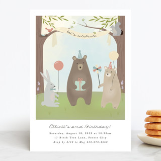 bears birthday party Children's Birthday Party Invitations