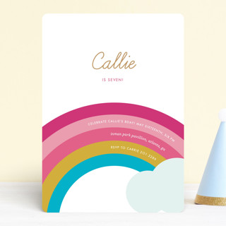 Over the Rainbow Children's Birthday Party Invitations