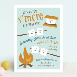 S'More Fun Children's Birthday Party Invitations