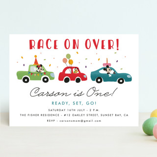 Disney's Mickey Mouse Race Children's Birthday Party Invitations