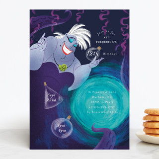 Disney's Ursula Magic Spell Children's Birthday Party Invitations