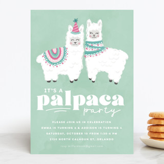PALpaca Children's Birthday Party Invitations