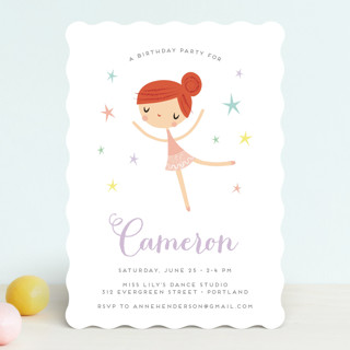 Tiny Dancer Children's Birthday Party Invitations