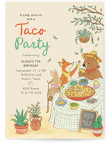 Taco Party Pals Children's Birthday Party Invitations