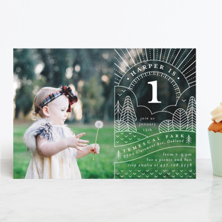 at the park Children's Birthday Party Invitations