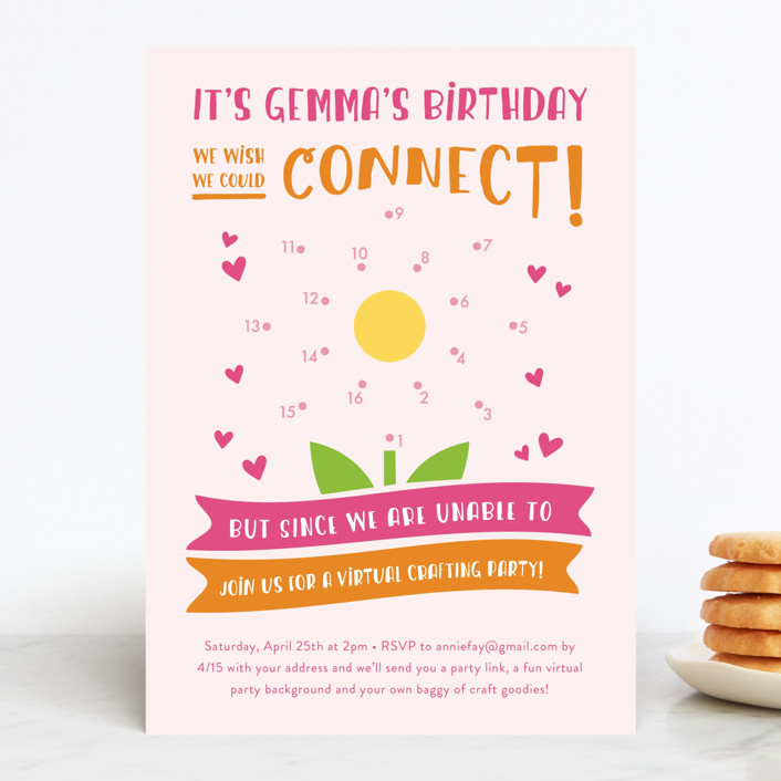 We Connect! Children's Birthday Party Invitations by Christina Novak