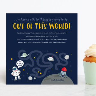 Out of this World Children's Birthday Party Invitations