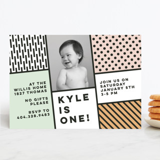 Cartoon B-day Children's Birthday Party Invitations