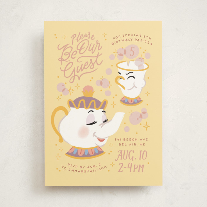 Disney Enchanted Beauty And The Beast Tea Party Children's Birthday ...