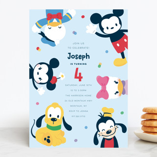 Disney's Happy Mickey & Friends Children's Birthday Party Invitations