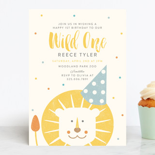 WILD ONE Children's Birthday Party Invitations