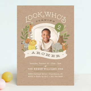 Zoo friends Children's Birthday Party Invitations