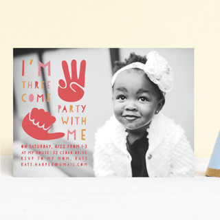 i'm this many Children's Birthday Party Invitations