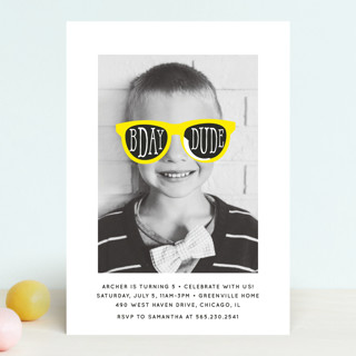Birthday Shades Children's Birthday Party Invitations