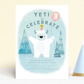 yeti Children's Birthday Party Invitations