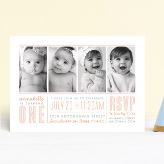 What a Year Children's Birthday Party Invitations