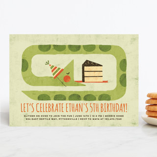 Reptiles Rule Children's Birthday Party Invitations