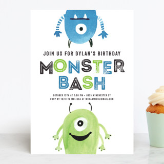 Monster Party Children's Birthday Party Invitations