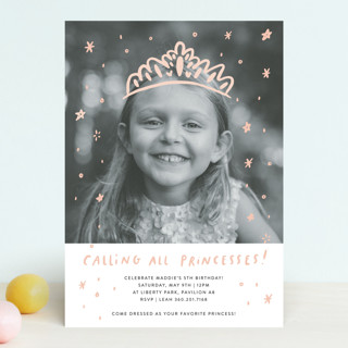Calling All Princesses Children's Birthday Party Invitations