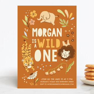 Go Wild Children's Birthday Party Invitations