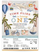 First Class - Birthday Children's Birthday Party Invitations