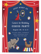 Circus Children's Birthday Party Invitations