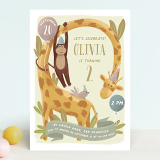 Animals Children's Birthday Party Invitations