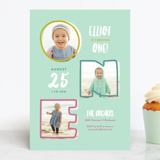 Checkers Children's Birthday Party Invitations