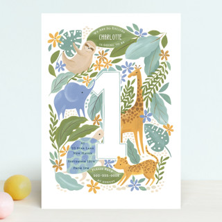 Jungle Hang outs Children's Birthday Party Invitations
