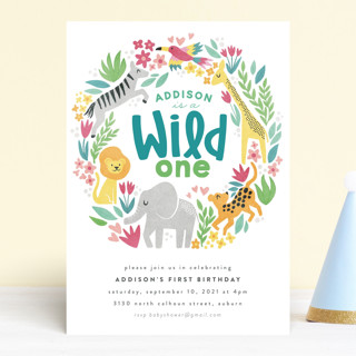 Jungle Fun Children's Birthday Party Invitations