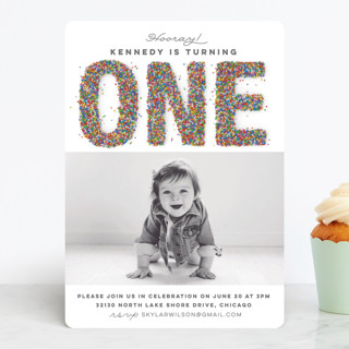 Sprinkles Children's Birthday Party Invitations