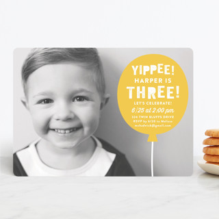 Balloon Fun Children's Birthday Party Invitations