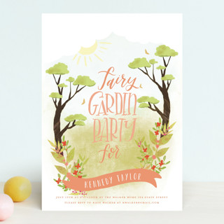 Fairy Garden Party Children's Birthday Party Invitations
