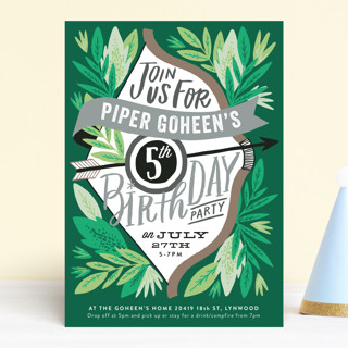 Bow and Arrow Children's Birthday Party Invitations
