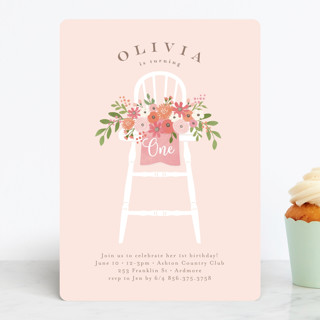 Freshly cut flowers Children's Birthday Party Invitations