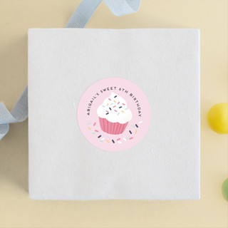 Rainbow Sprinkles Children's Birthday Party Stickers