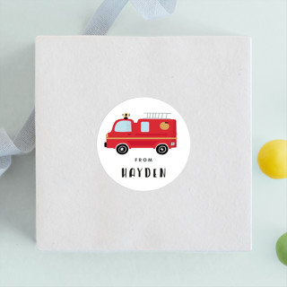 Fired Up! Children's Birthday Party Stickers