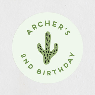 Let's Fiesta Children's Birthday Party Stickers