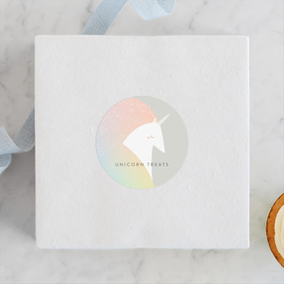 Unicorn Children's Birthday Party Stickers