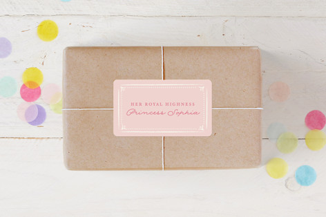 Fairytale Princess Children's Birthday Party Stickers