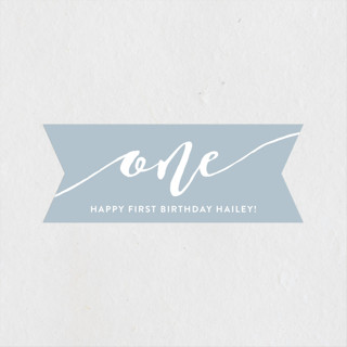 One is Fun! Children's Birthday Party Stickers