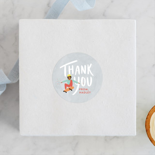 Roll on Over Children's Birthday Party Stickers