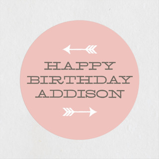 Confection Children's Birthday Party Stickers