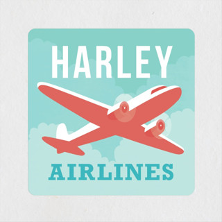 ready, set, jet! Children's Birthday Party Stickers