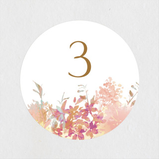 Spring Birthday Cake Children's Birthday Party Stickers