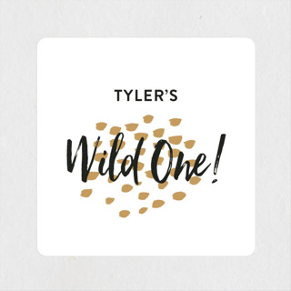 Wild One! Children's Birthday Party Stickers