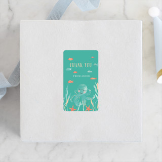 Birthday Fishes Children's Birthday Party Stickers