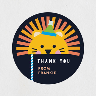 animal masquerade Children's Birthday Party Stickers