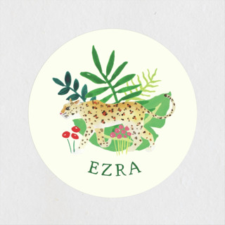 Our Cub Is One Children's Birthday Party Stickers